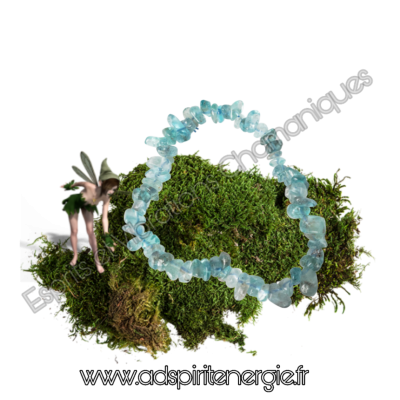 Apatite bleue clair baroque qualité AA  