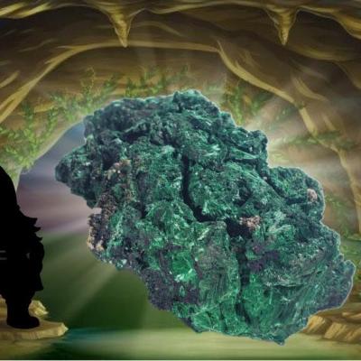 171g malachite fibreuse