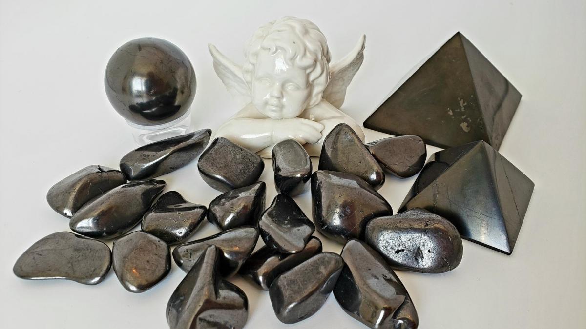 Plaquettes en Shungite pour protection des ondes électromagnétiques