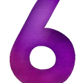 6 number png royalty free image