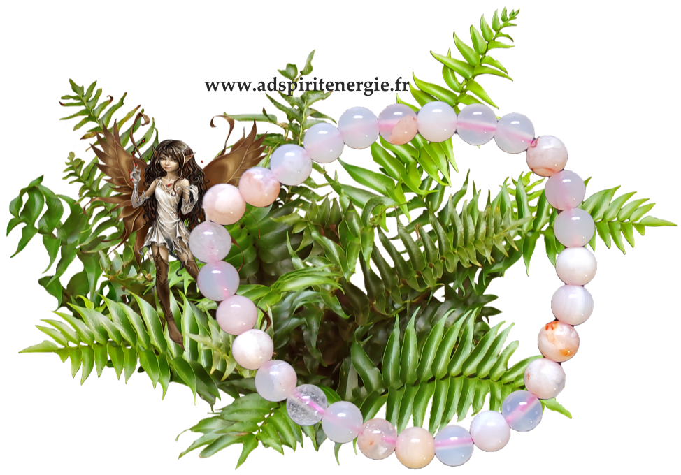 Agate fleur de cerisier 6mm