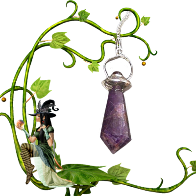 Amethyste pendule pointe facette 5 5cm2 1