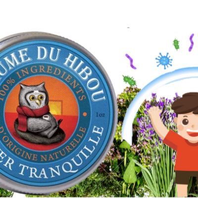 Baume hibou hiver tranquille