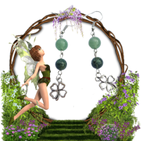 Bo pendente trefle aventurine