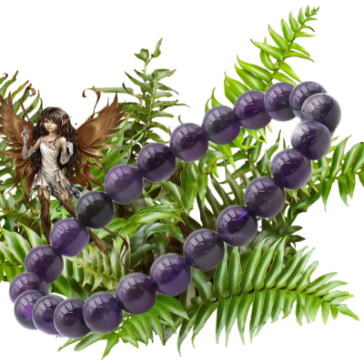 Brac amethyste 8mm a