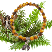 Brac oeil de tigre feuille argent