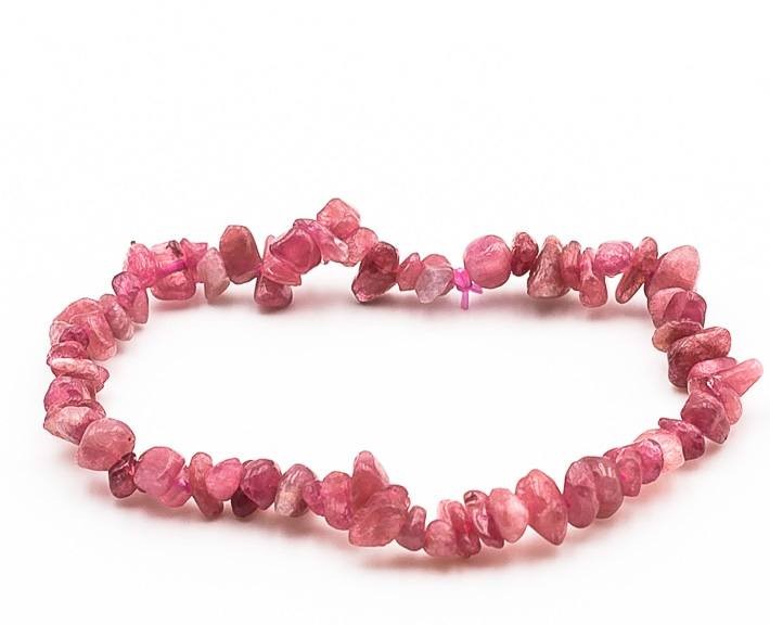 Bracelet baroque tourmaline rose 1