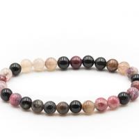 Bracelet boule 06mm tourmaline multicolore 1