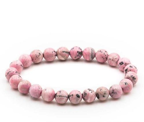 Bracelet boule 08mm rhodochrosite perou 1 500x500