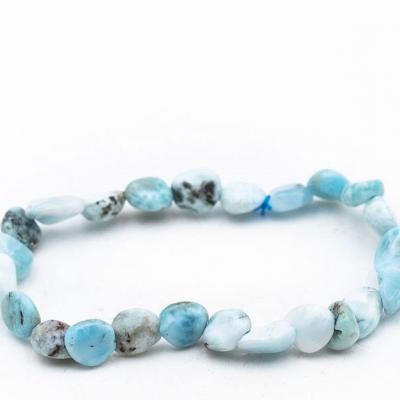 Bracelet pierre roulee larimar 1