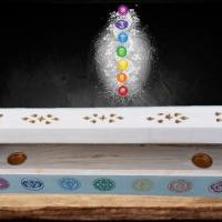 Brule encens bois blanc chakras