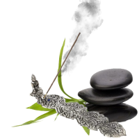 Brule encens bouddha argent