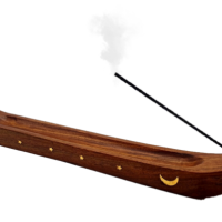 Brule encens pirogue lune