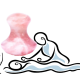 Champignon massage quartz rose