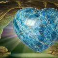 Coeur apatite bleue