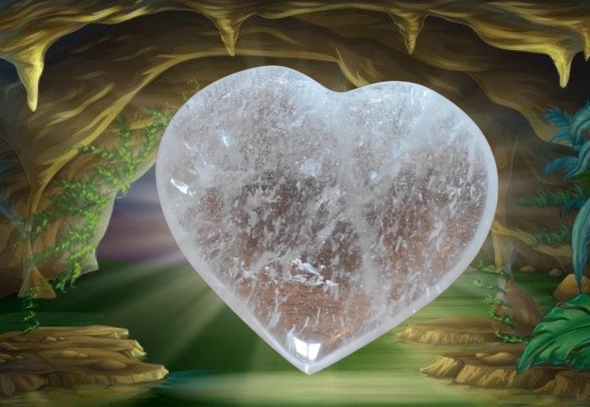 Coeur cristal de roche
