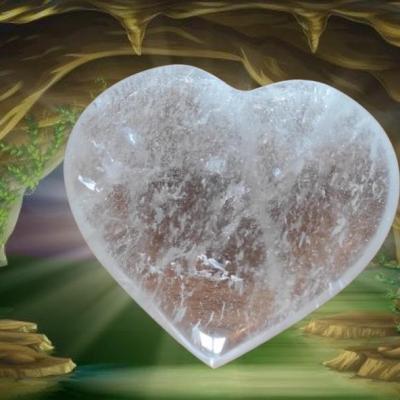 Coeur cristal de roche
