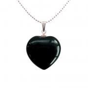 Coeur pendentifs mineraux onyx