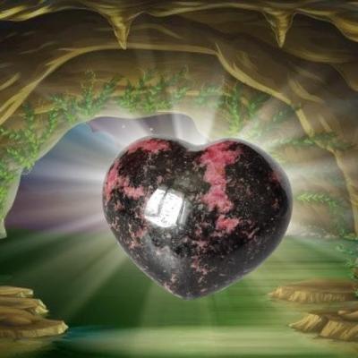 Coeur rhodonite 6cm