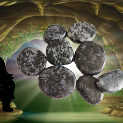 Gabbro galet plat