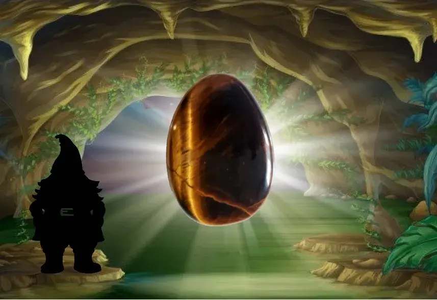 Galet plat oeil de tigre resultat