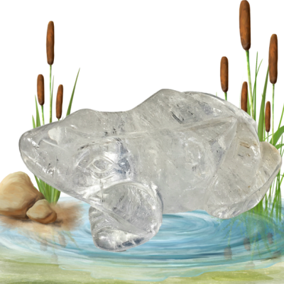 Grenouille cristal de roche