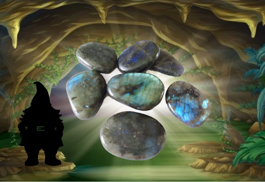 Labradorite galet plat