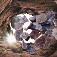 Lepidolite brute