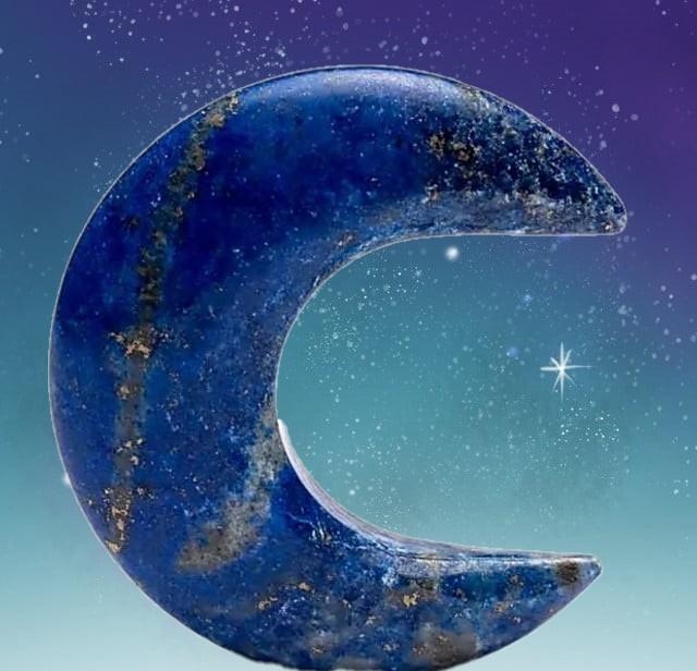 Lune lapis lazuli