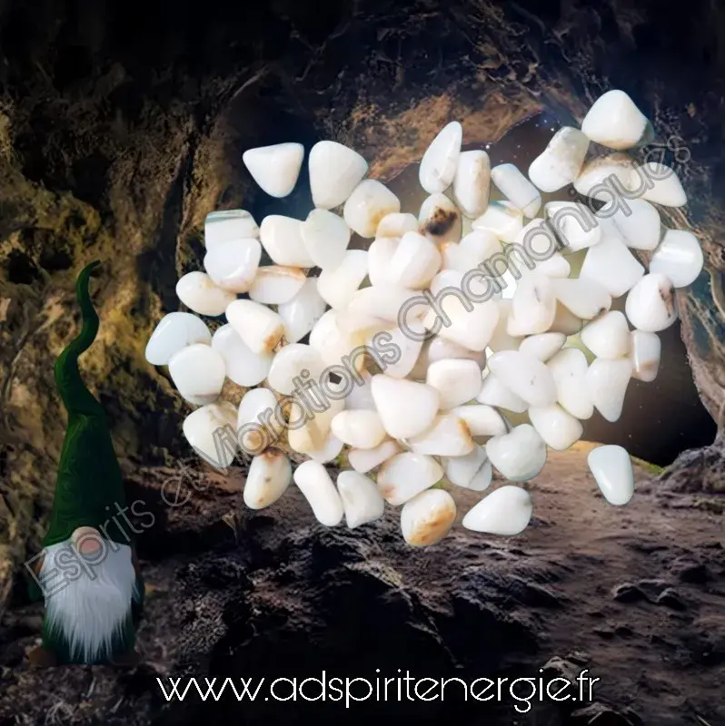 Opale blanche roulee