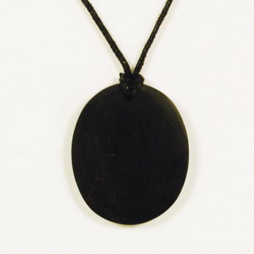 Pend shungite oval