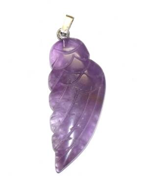 Pendentif aile ange amethyste