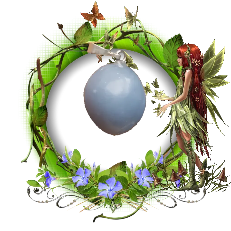 Pendentif angelite roulee