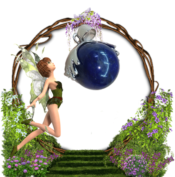 Pendentif boule lapis lazuli 1