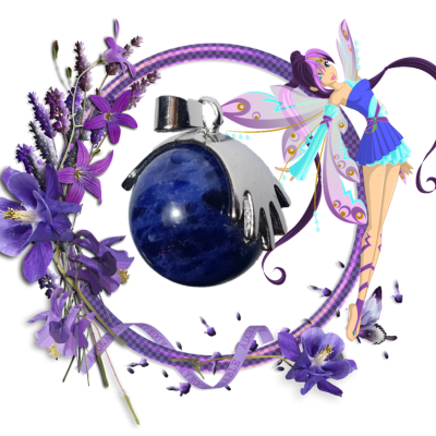 Pendentif boule lapis lazuli