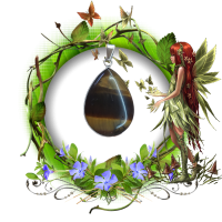 Pendentif cabochon oeil de tigre