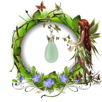 Pendentif goutte amazonite