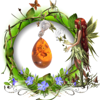 Pendentif goutte ambre argent