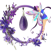 Pendentif goutte amethyste