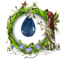 Pendentif goutte apatite bleue argent