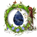 Pendentif goutte sodalite