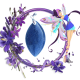 Pendentif marquise lazurite