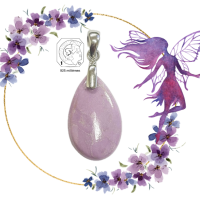 Pendentif phosphosiderite argent