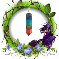 Pendentif pointe 7 chakras