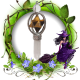 Pendentif pointe merkaba oeil de tigre