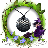 Pendentif shungite fleur de vie