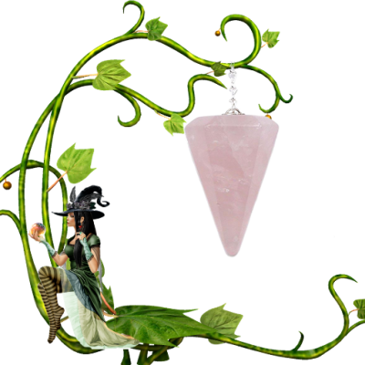 Pendule facette quartz rose2