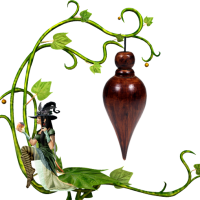 Pendule goutte en bois2