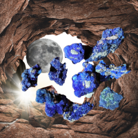 Pepite azurite brute