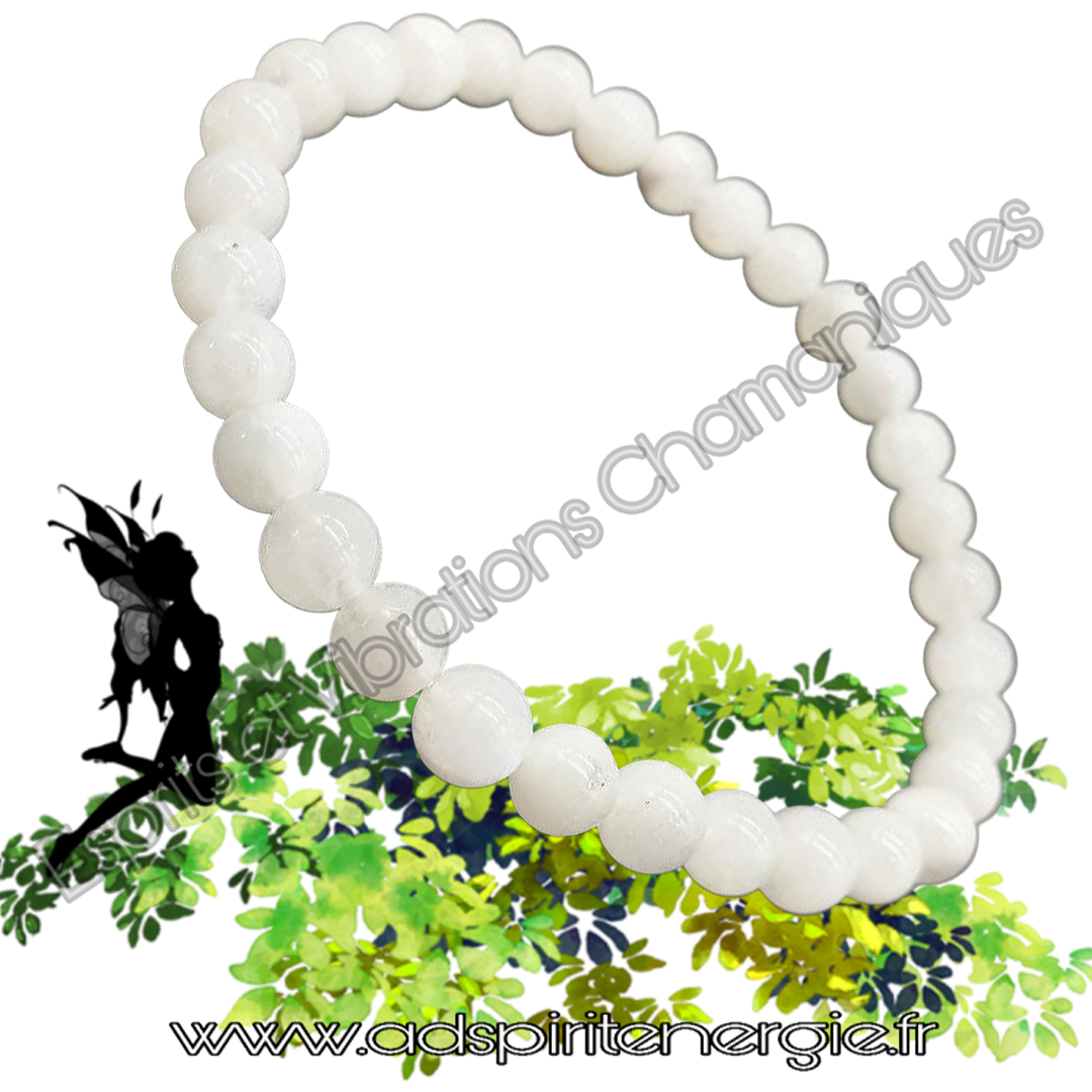 Pierre de lune blanche 6mm aa